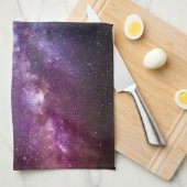 天の川の明るい色 キッチンタオル (四つ折り)