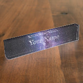 天の川の明るい色 デスクネームプレート (側面)