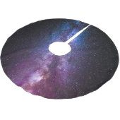 天の川の明るい色 ブラッシュドポリエステルツリースカート (アングル)