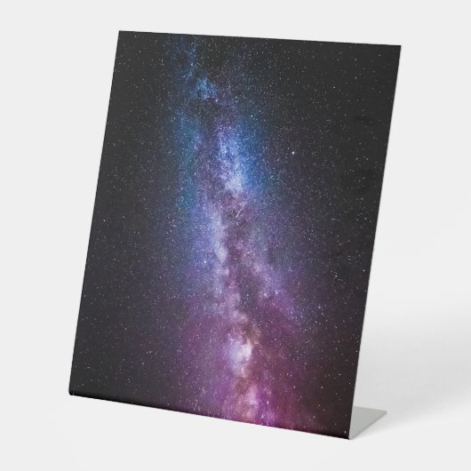 天の川の明るい色 台座サイン (正面)