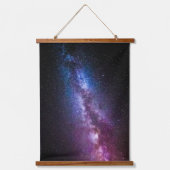 天の川の明るい色 吊り下げ型タペストリー (正面)