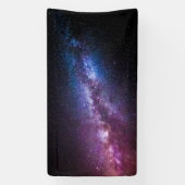 天の川の明るい色 横断幕 (縦)