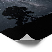 天の川の星と木 ポスター (角)