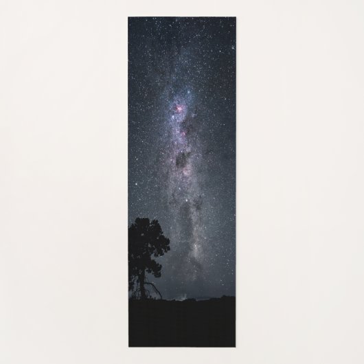 天の川の星と木 ヨガマット (正面)