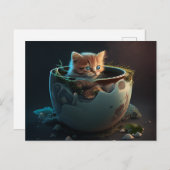 天の川の湯の子猫 – Catポストカード ポストカード (正面/裏面)