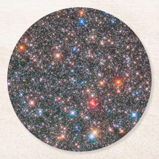 天の川の銀河のふくらみ。 ラウンドペーパーコースター (正面)