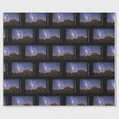 天の川の銀河系アリゾナ州カテドラルロック ラッピングペーパー (フラット)