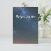 天の川の銀河系 |夜空星 サンキューカード (スタンド正面)