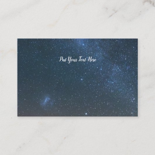 天の川の銀河系 |夜空星 名刺 (正面)
