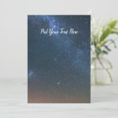 天の川の銀河系 |夜空星 招待状 (スタンド正面)