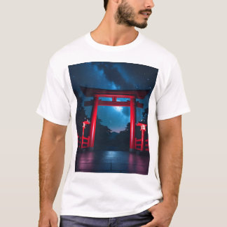 「天の川の鳥居(Torii of the Milky Way)」 Tシャツ