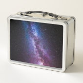 天の川明るい色のパーソナル化可能なモノグラム私 メタルランチボックス (裏面)