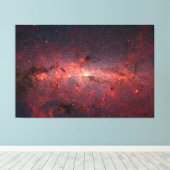 天の川銀河の中心、星、雲、クラスタ キャンバスプリント (インサイチュ (ウッドフロア))