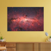 天の川銀河の中心、星、雲、クラスタ キャンバスプリント (インサイチュ (リビング))