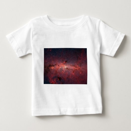 天の川銀河の中心、星、雲、クラスタ ベビーTシャツ (正面)