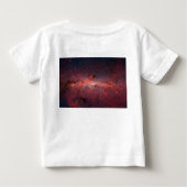 天の川銀河の中心、星、雲、クラスタ ベビーTシャツ (裏面)