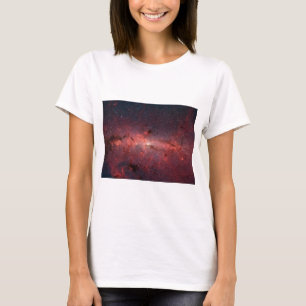 天の川銀河の中心、星、雲、クラスタ Tシャツ