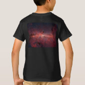天の川銀河の中心、星、雲、クラスタ Tシャツ (裏面)
