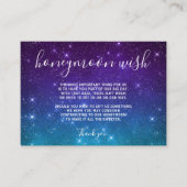 天の川銀河ハネムーンユニットウエディング エンクロージャーカード (正面)