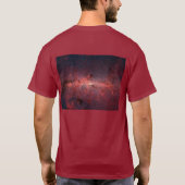 天の川銀河中心, 星, 雲, 星団 Tシャツ (裏面)