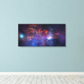 天の川銀河系の中央部 キャンバスプリント (インサイチュ (ウッドフロア))