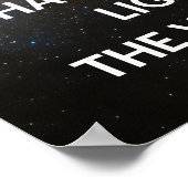 天の川銀河系やる気を起こさせる引用文ポスター ポスター (角)