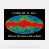 天の川銀河系ヴェイルオーバーWMAP宇宙 アクリルサイン (正面)