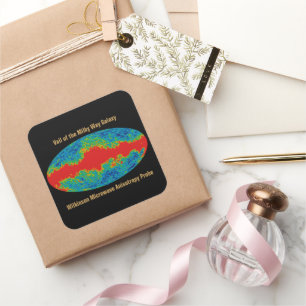 天の川銀河系ヴェイルオーバーWMAP宇宙 スクエアシール