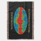 天の川銀河系ヴェイルオーバーWMAP宇宙 スローブランケット (正面縦)