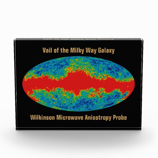 天の川銀河系ヴェイルオーバーWMAP宇宙 フォトブロック (正面)