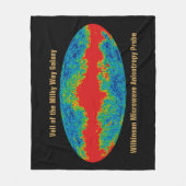 天の川銀河系ヴェイルオーバーWMAP宇宙 フリースブランケット (正面)