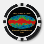天の川銀河系ヴェイルオーバーWMAP宇宙 ポーカーチップ (正面)
