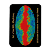 天の川銀河系ヴェイルオーバーWMAP宇宙 マグネット (縦)