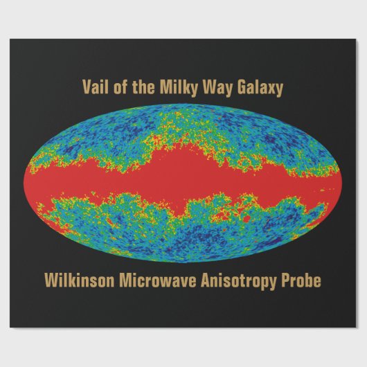 天の川銀河系ヴェイルオーバーWMAP宇宙 ラッピングペーパー (フラット)