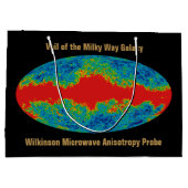 天の川銀河系ヴェイルオーバーWMAP宇宙 ラージペーパーバッグ (裏面)