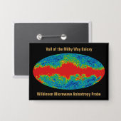 天の川銀河系ヴェイルオーバーWMAP宇宙 缶バッジ (正面/裏面)