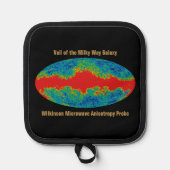 天の川銀河系ヴェイルオーバーWMAP宇宙 鍋敷き (正面)