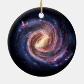天の川銀河系 – 宇宙 セラミックオーナメント (裏面)