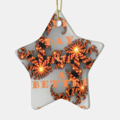 天の川銀河　よい１日を　そしてよい夜を セラミックオーナメント (左)