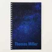 「天の川」のイメージパーソナライズされた、 プランナー手帳 (正面)