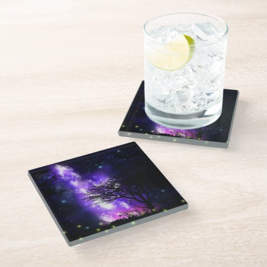 天の川 ガラスコースター (アングル)