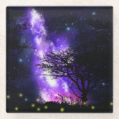 天の川 ガラスコースター (正面)