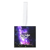 天の川 キューブオーナメント (正面)