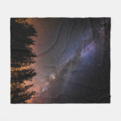 天の川 |バラバレー，カリフォルニア フリースブランケット (正面(横))