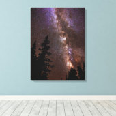 天の川 |ユタのCedar Breaks国定記念碑 キャンバスプリント (インサイチュ (ウッドフロア))