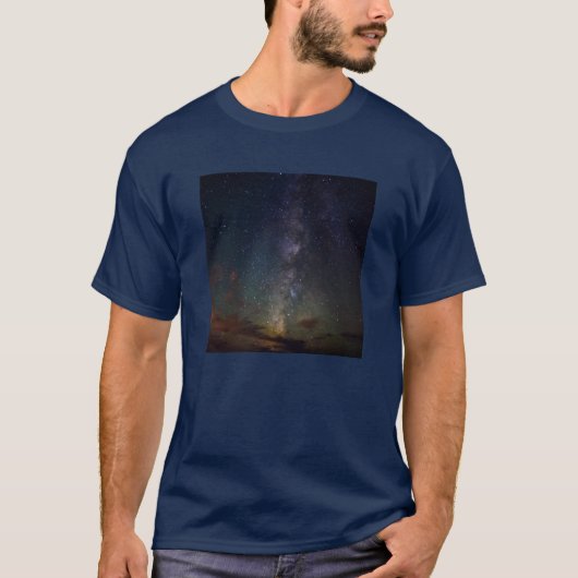 天の川 | 夜の星 Tシャツ (正面)