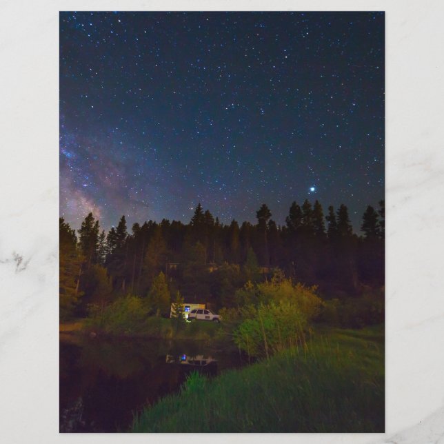 天の川，星，夜，夜，星空，星占い (正面)