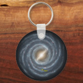 天の川NASAの太陽 キーホルダー (正面)