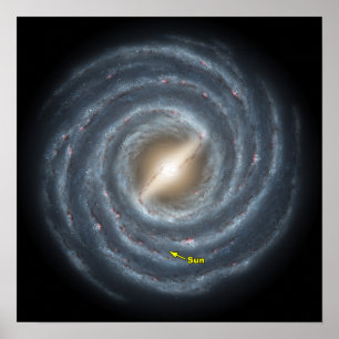 天の川NASAの太陽 ポスター