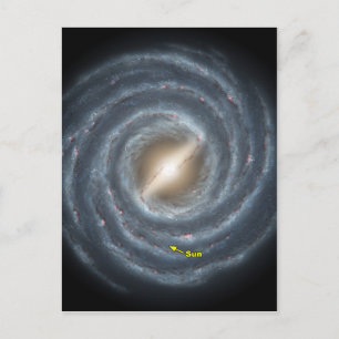 天の川NASAの太陽 ポストカード